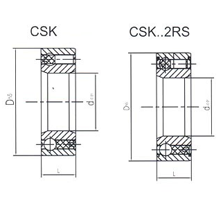 单向离合器轴承 CSK,CSK..2RS